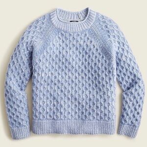 J. Crew Light Blue Cable Knit Sweater